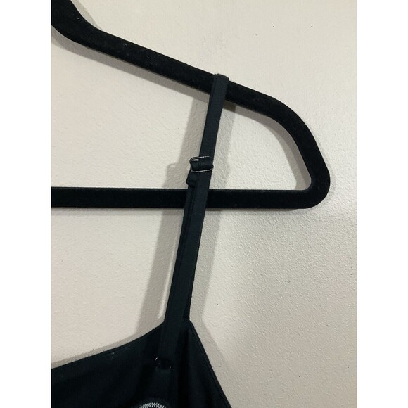 Womens Embroidered Floral Knee Length Dress S Black Fairy Grunge Boho Festival - Picture 4 of 7